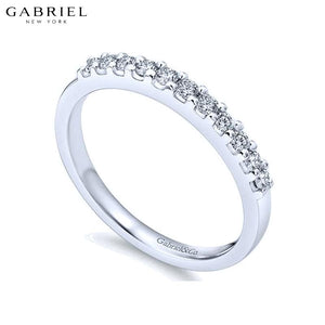 14KW 0.25ctw Shared Prong Natural Diamond Ring 2.2mm