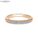 14KR 0.24ctw Natural Diamond Ring 2.4mm