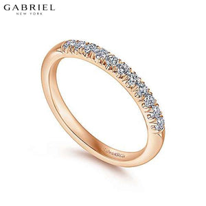 14KR 0.24ctw Natural Diamond Ring 2.4mm