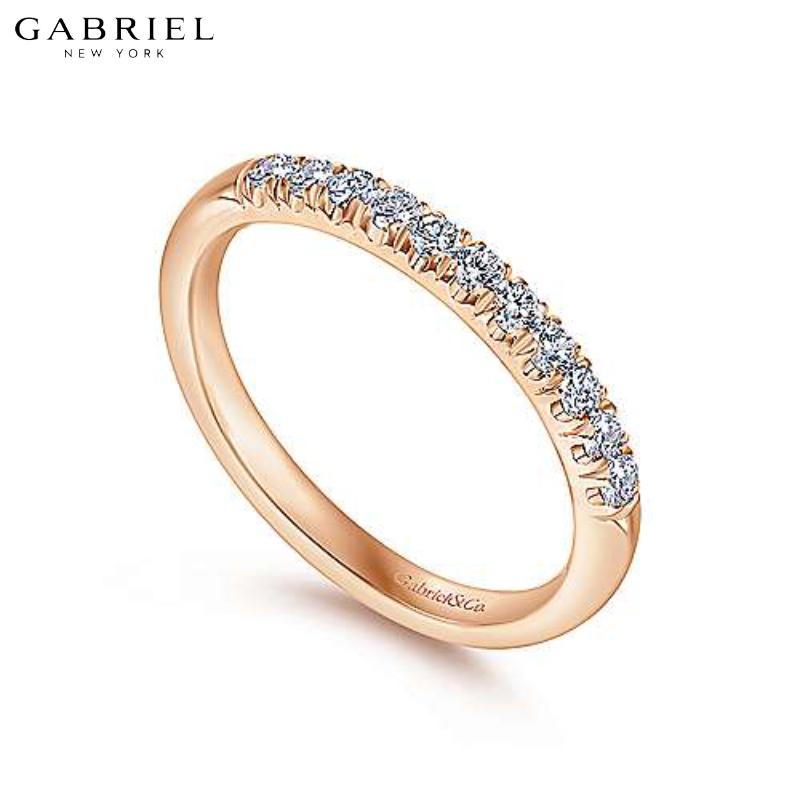 14KR 0.24ctw Natural Diamond Ring 2.4mm