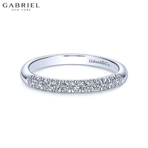 14KW 0.24ctw Natural Diamond Ring 2.4mm
