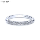 14KW 0.24ctw Natural Diamond Ring 2.4mm