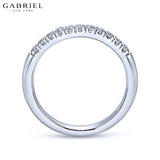 14KW 0.24ctw Natural Diamond Ring 2.4mm