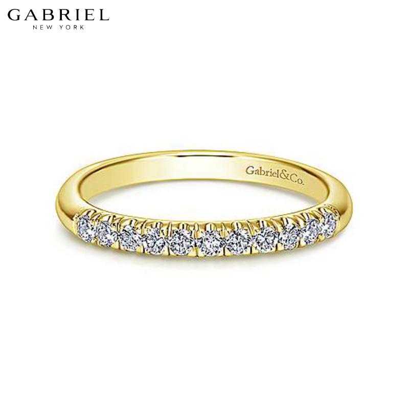 14KY 0.20ctw Natural Diamond Ring 2.4mm