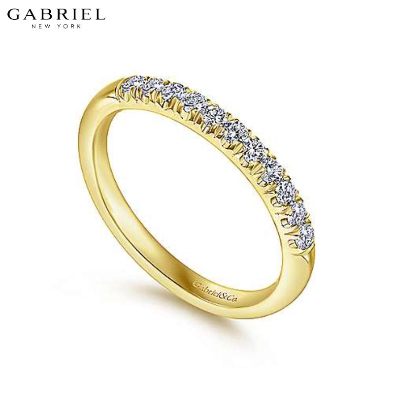 14KY 0.20ctw Natural Diamond Ring 2.4mm