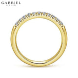 14KY 0.20ctw Natural Diamond Ring 2.4mm