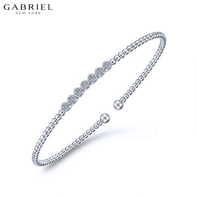 14KW 0.14ct Diamond Bangle 3.1mm