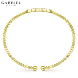 14KY 0.14ct Diamond Bangle 4.7mm