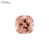 6.0mm Cushion Lab Grown Champagne Sapphire