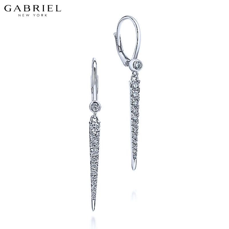 14KW 0.34ctw Natural Diamond Earrings 2.6mm