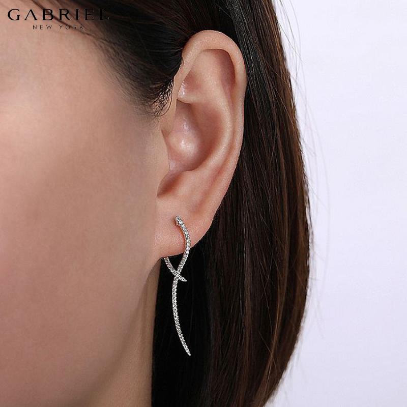 14KW 0.45ctw Natural Diamond Earrings
