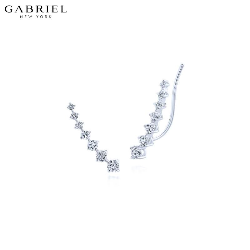 14KW 0.48ctw Natural Diamond Earrings