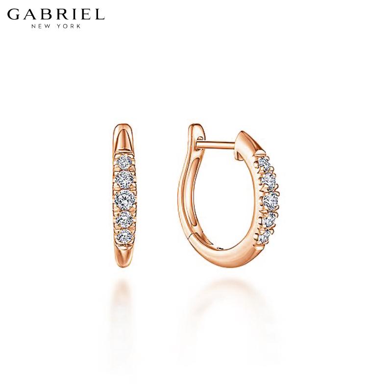 14KR 0.22ctw Natural Diamond Earrings 2.40mm