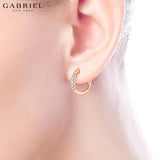 14KR 0.22ctw Natural Diamond Earrings 2.40mm