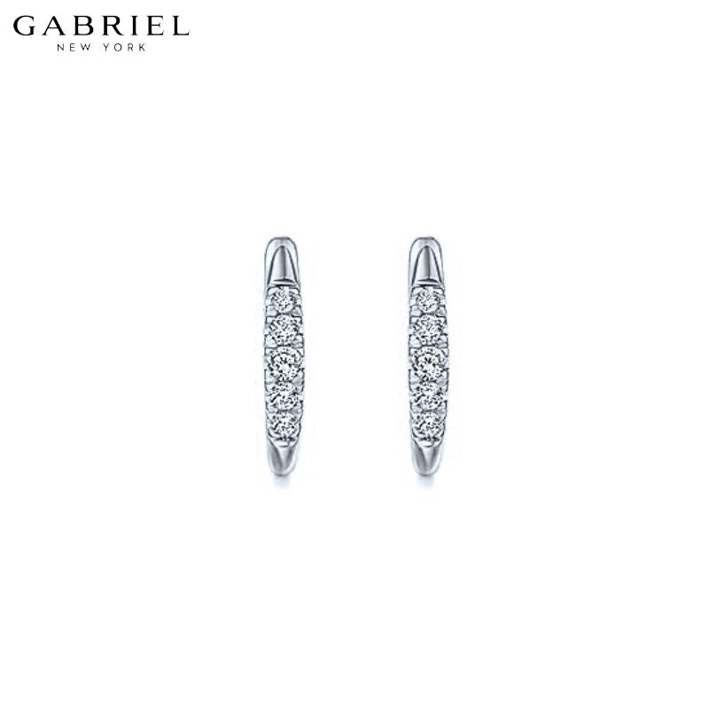14KW 0.22ctw Natural Diamond Earrings 2.40mm
