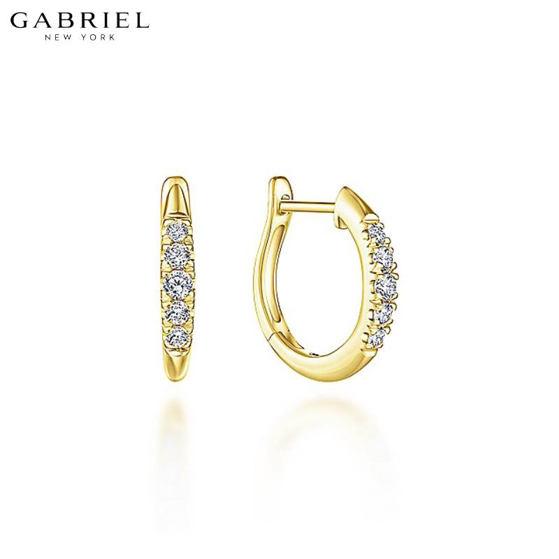 14KY 0.22ctw Natural Diamond Earrings 2.40mm