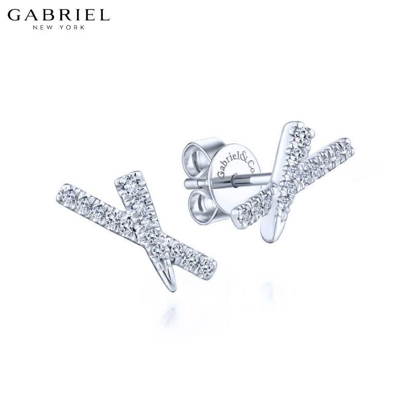 14KW 0.14ctw Natural Diamond Earrings