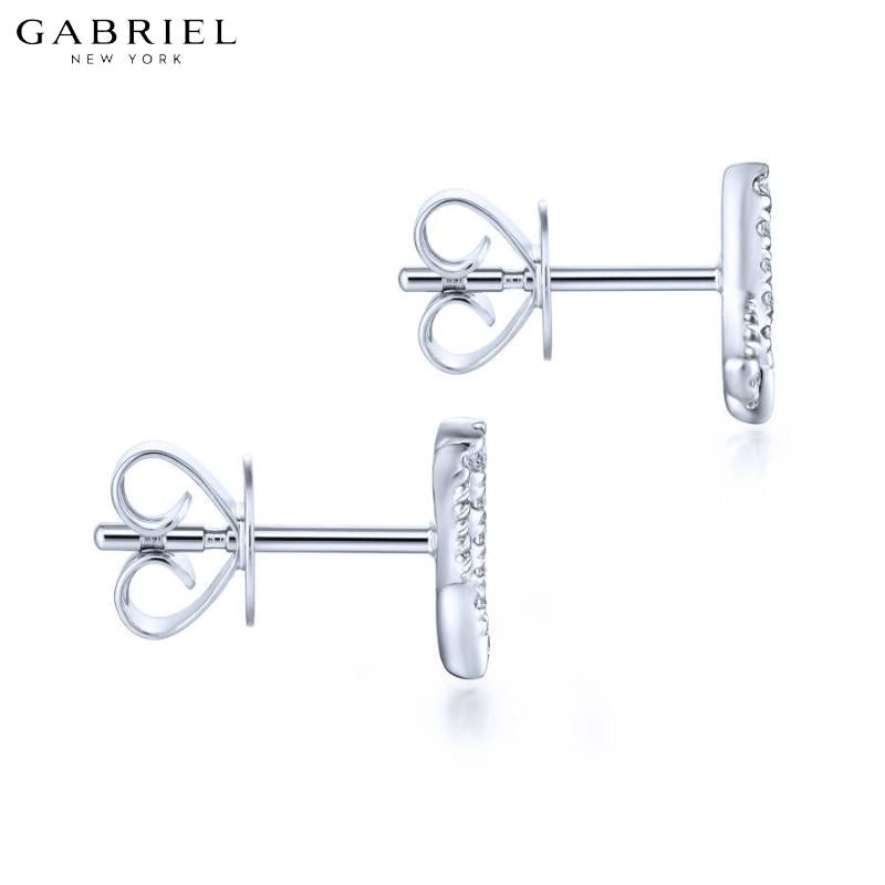 14KW 0.14ctw Natural Diamond Earrings