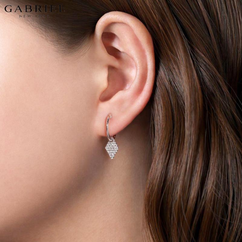 14KW 0.30ctw Natural Diamond Earrings