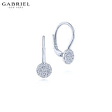 14KW 0.14ctw Natural Diamond Earrings 5.3mm