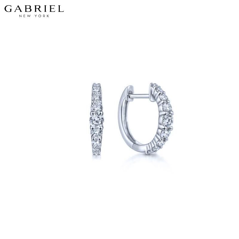 14KW 0.50ctw Natural Diamond Earrings 2.6mm