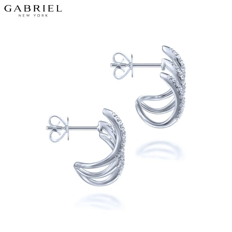 14KW 0.52ctw Natural Diamond Earrings