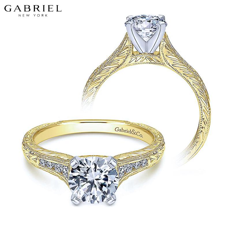 14KYW Customizable Diamond Ring