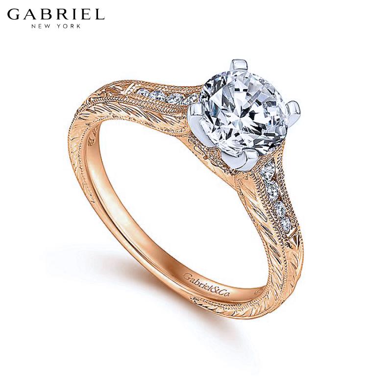 14KRW Customizable Diamond Ring