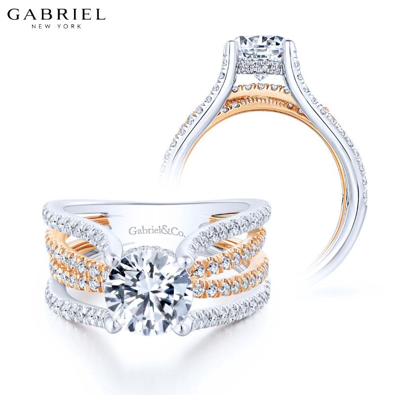 14KRW Customizable Diamond Ring