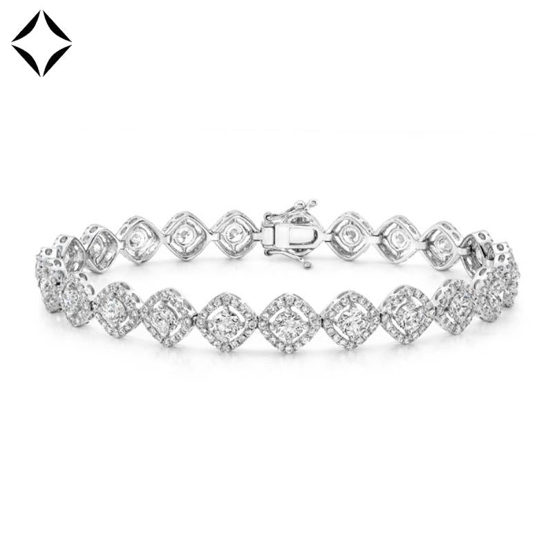 18KW 5.86cts Natural Canadian Diamond Bracelet