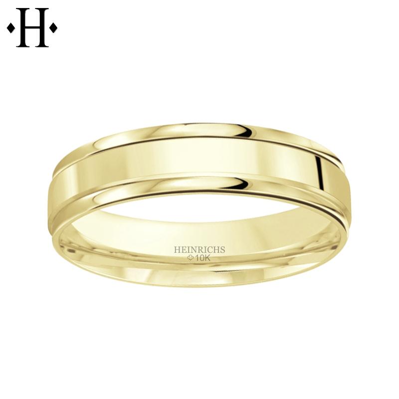 10KY Classic Comfort Fit Ring 5mm