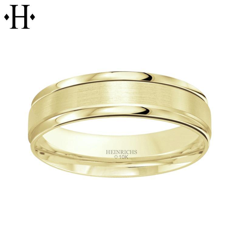 10KY Classic Comfort Fit Ring 6mm