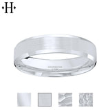 Platinum Customizable Comfort Fit Ring 5mm