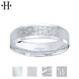 Platinum Customizable Comfort Fit Ring 6mm