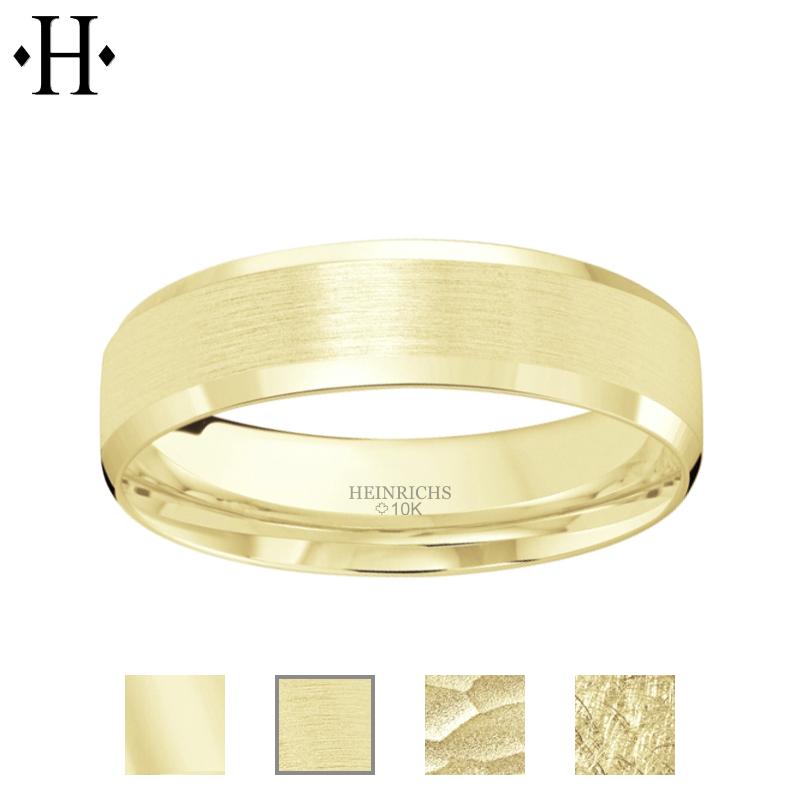 10KY Customizable Comfort Fit Ring 6mm