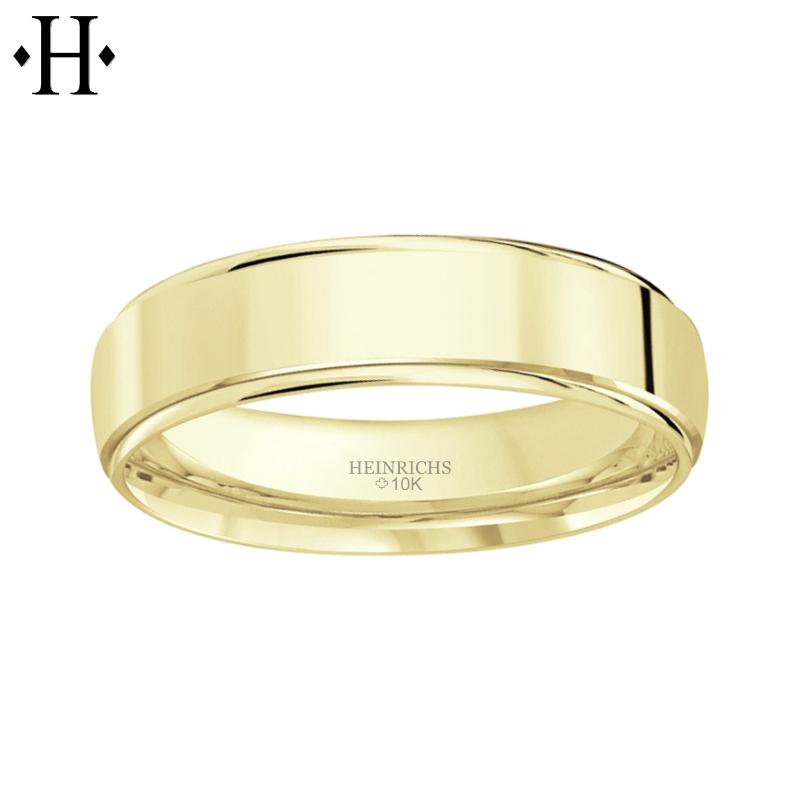 10KY Classic Comfort Fit Ring 6mm