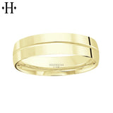 10KY Classic Comfort Fit Ring 6mm