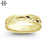 10KY Classic Comfort Fit Ring 6mm