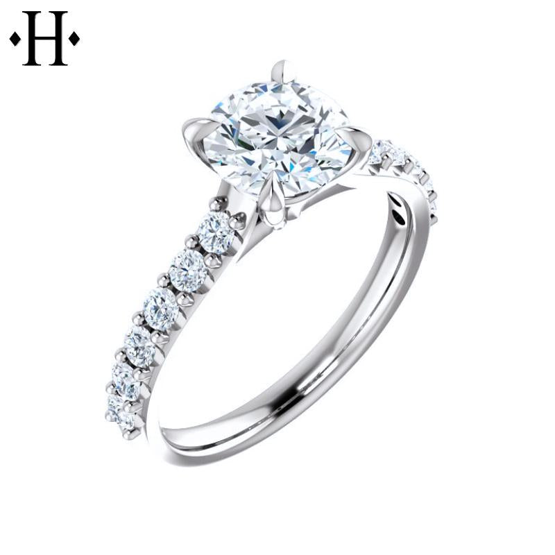 18KW 1.76cts Premium Natural Diamond Ring