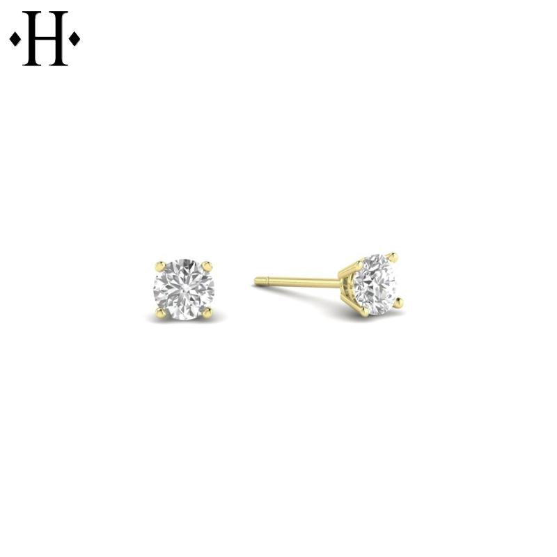 14KY 0.20cts Lab Grown Diamond Earrings