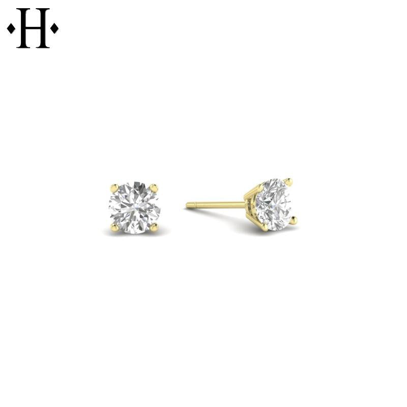 14KY 0.33cts Lab Grown Diamond Earrings