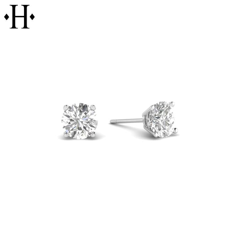 14KW 0.50cts Lab Grown Diamond Earrings