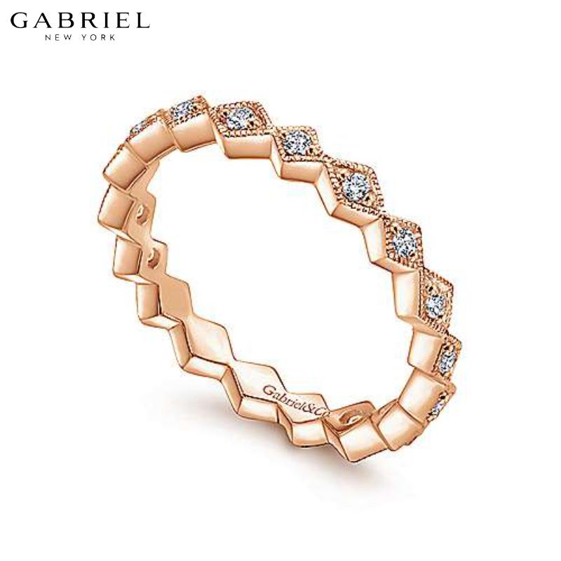 14KR 0.22ctw Natural Diamond Ring 3.0mm