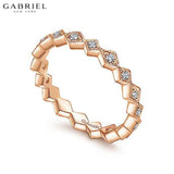 14KR 0.22ctw Natural Diamond Ring 3.0mm