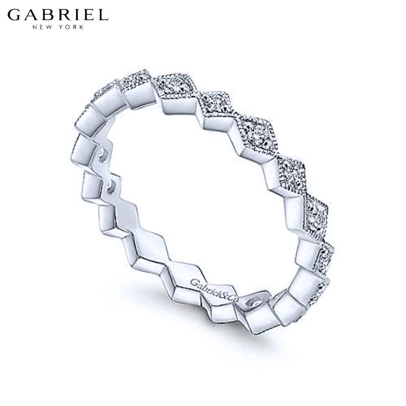 14KW 0.22ctw Natural Diamond Ring 3.0mm