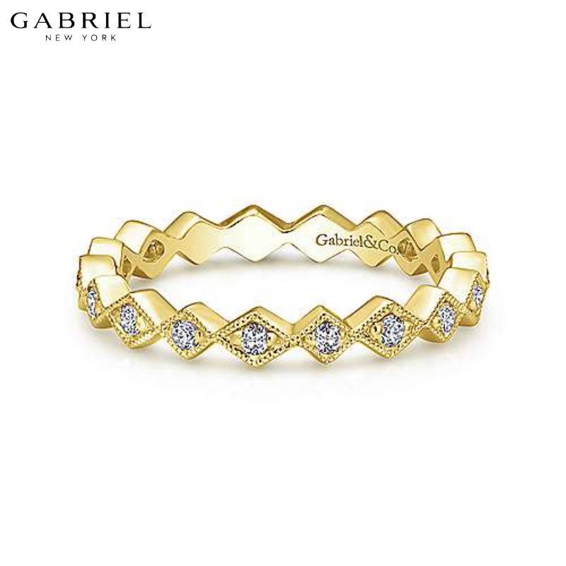 14KY 0.22ctw Natural Diamond Ring 3.0mm