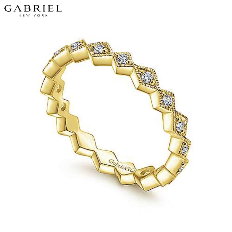 14KY 0.22ctw Natural Diamond Ring 3.0mm