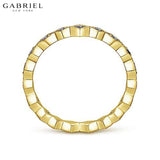 14KY 0.21ctw Black Diamond Ring 3.0mm