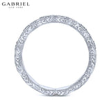 14KW 0.11ctw Natural Diamond Ring 2.7mm