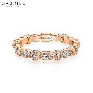14KR 0.28ctw Natural Diamond Ring 3.1mm